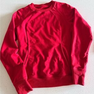 lululemon Red Crew Neck Sweater